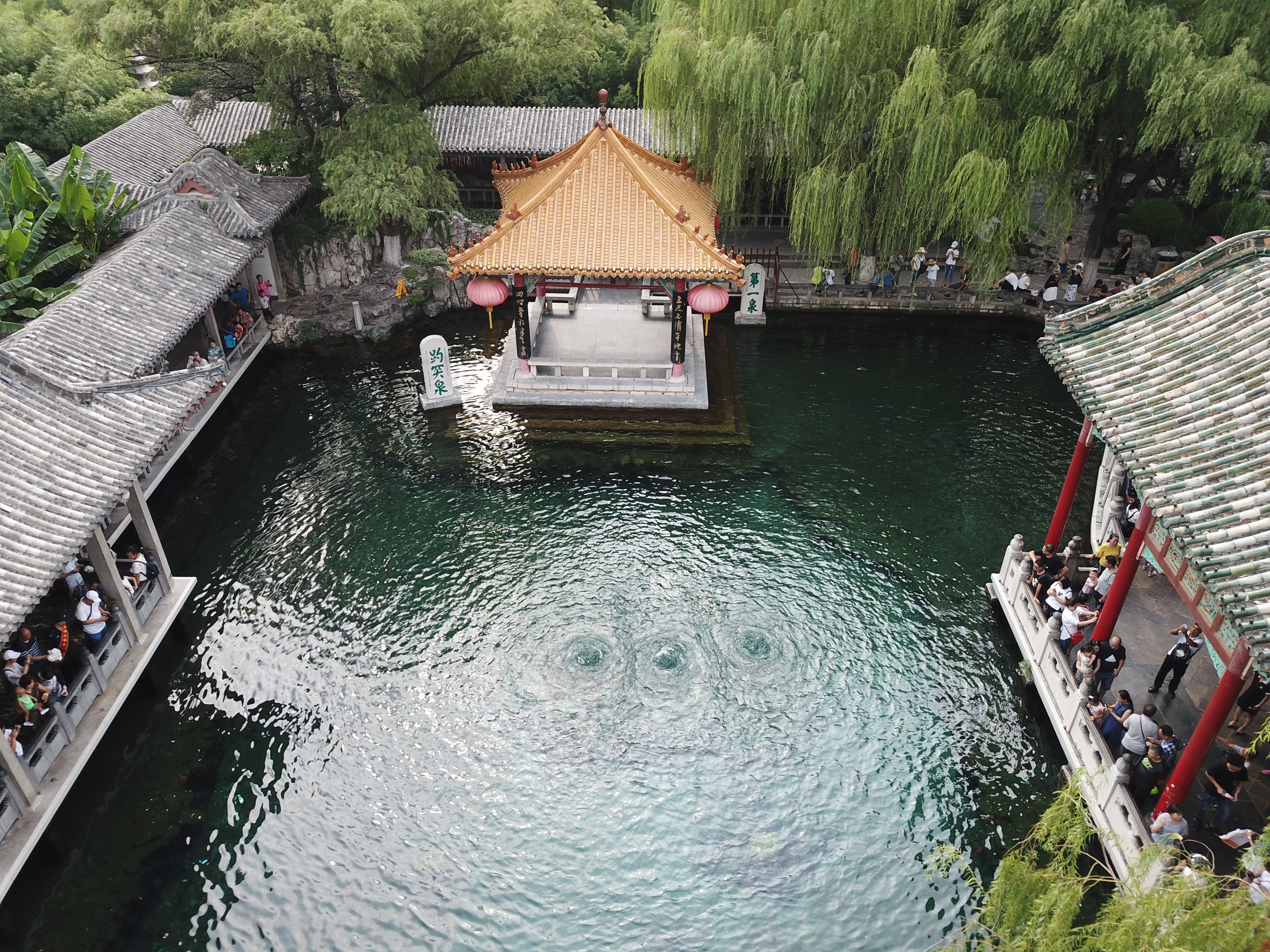 趵突泉再现"水涌若轮"景观(1)