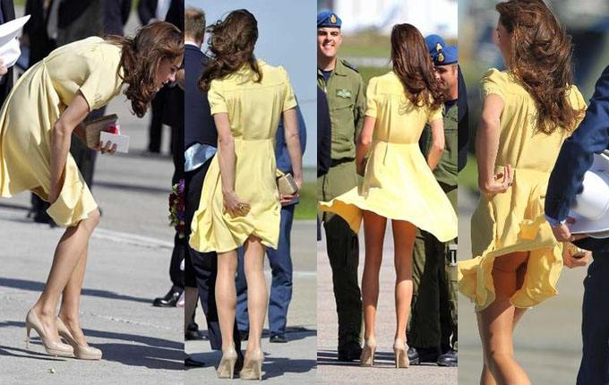 各国王妃穿短裙:戴安娜气质优雅,凯特险走光,梅根最大胆!
