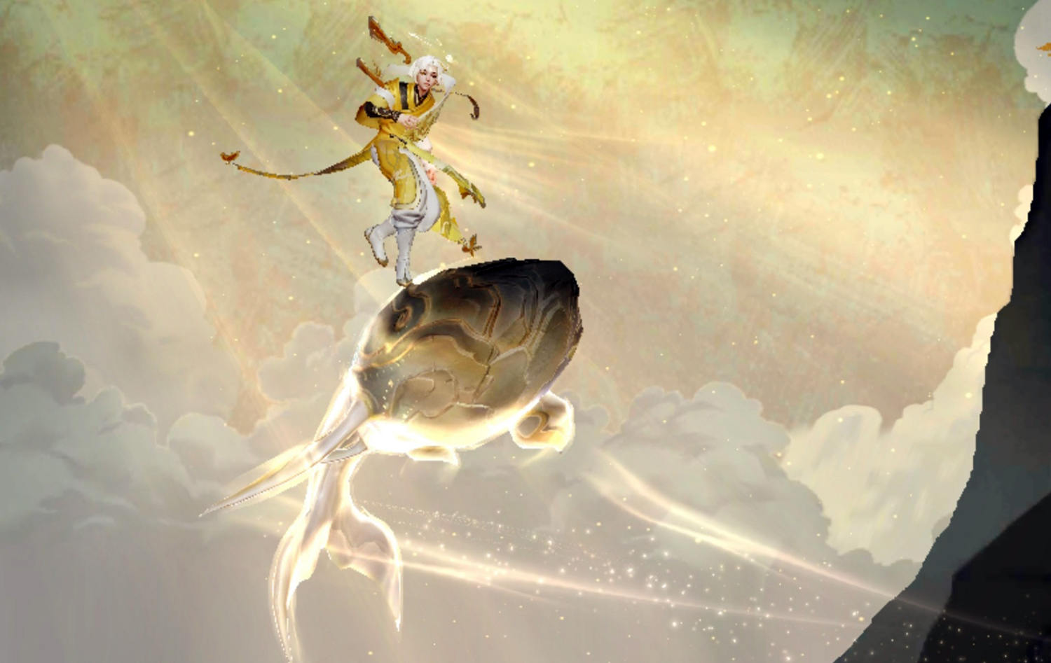 王者荣耀:庄周玄嵩上线,坐骑先火了!尾巴太可爱,玩家偷鲲进组