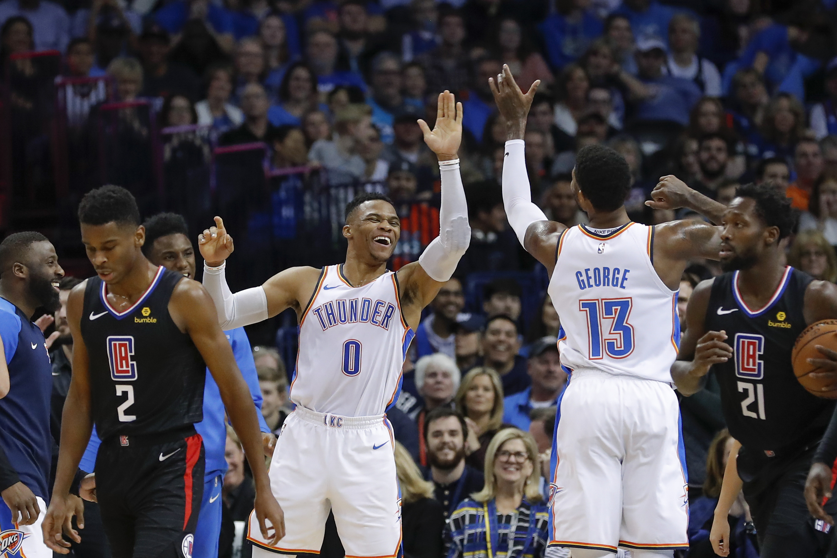 篮球——nba常规赛:雷霆胜快船