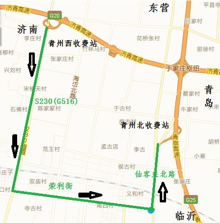 青银高速全线地图图片