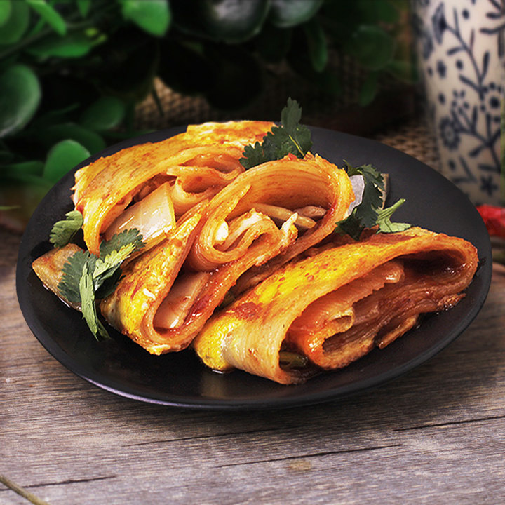 自己在家做东北烤冷面,好吃又卫生!