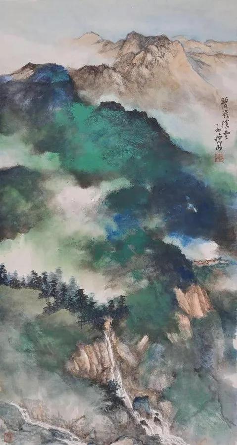 刘怀山山水画14幅