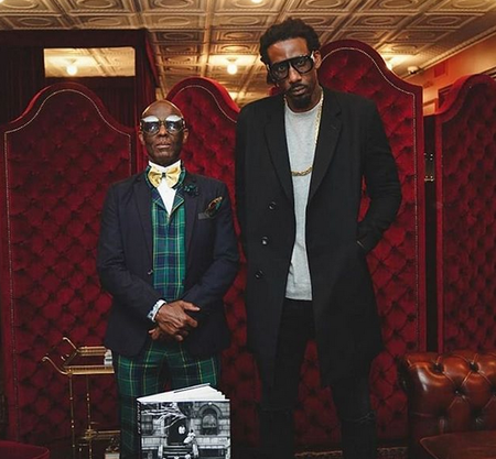 斯塔德迈尔合影时尚传奇dapper dan:来见老大哥