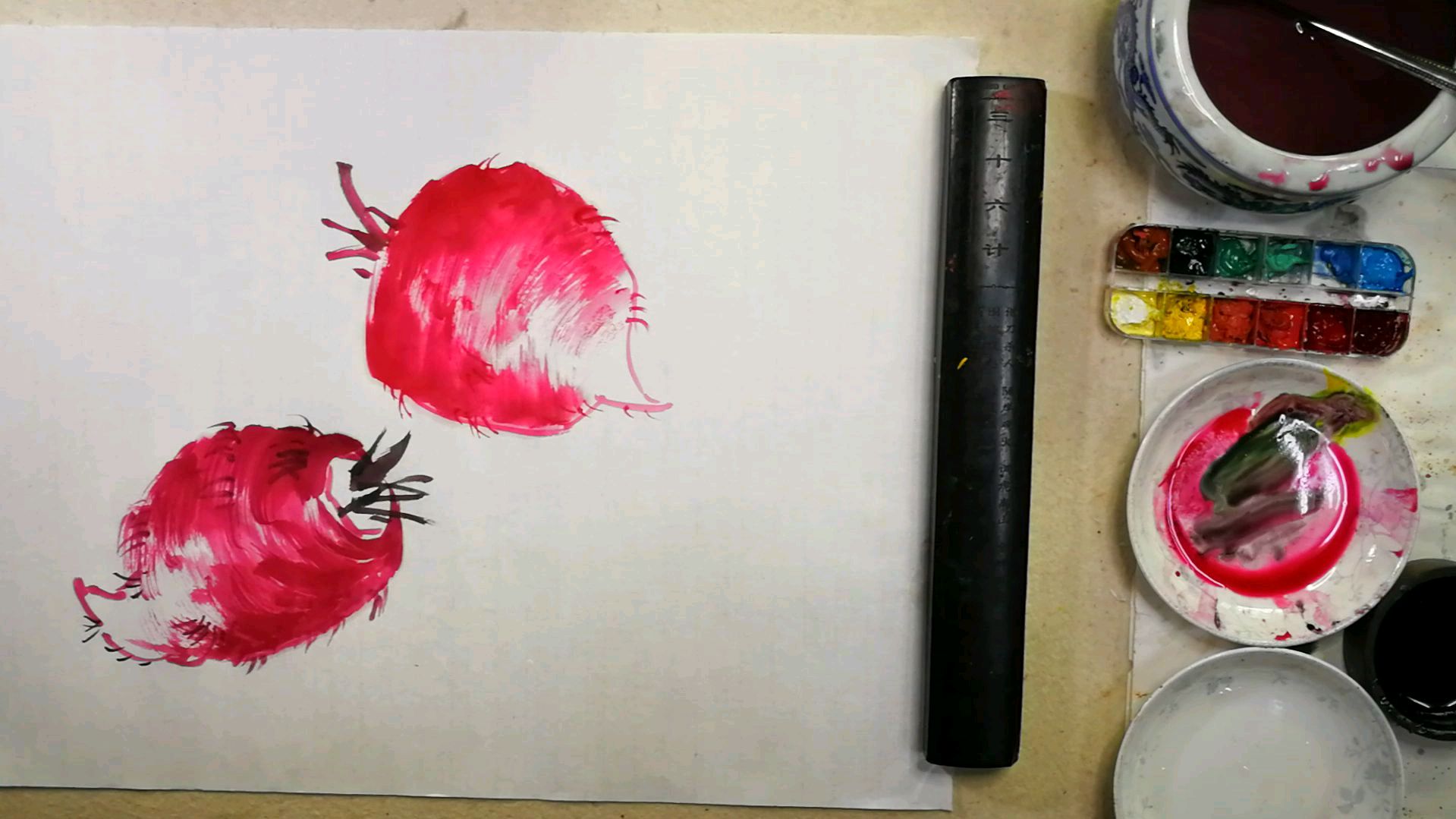 第九章蔬菜和水果的画法。第二节其他萝卜的画法参考1