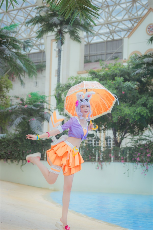 王者荣耀公孙离cos蜜橘之夏皮肤:戚顾儿给你初恋的感觉,心动吗