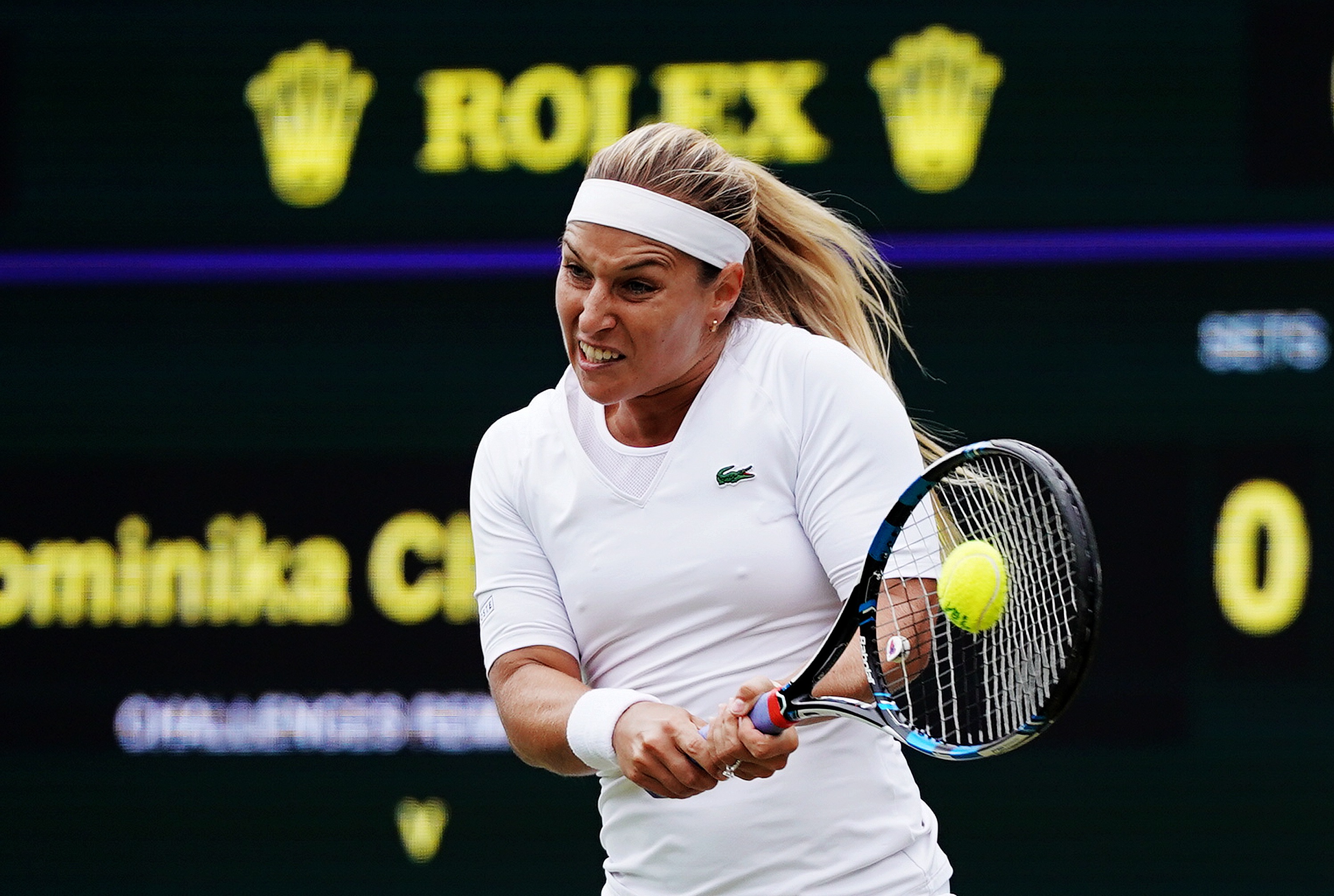 网球——温网:奥斯塔彭科晋级四强(4)