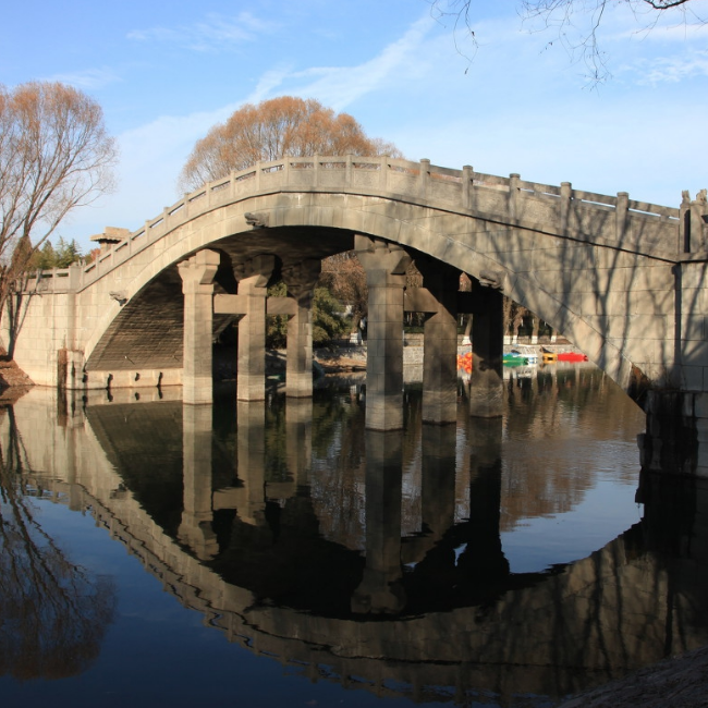 河南许昌,灞陵桥,原名八里桥,在河南省许昌市城西4公里的清泥河上