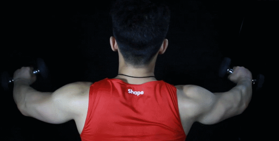 肩窄只能怪自己,掌握这些动作,助你的肩膀加宽