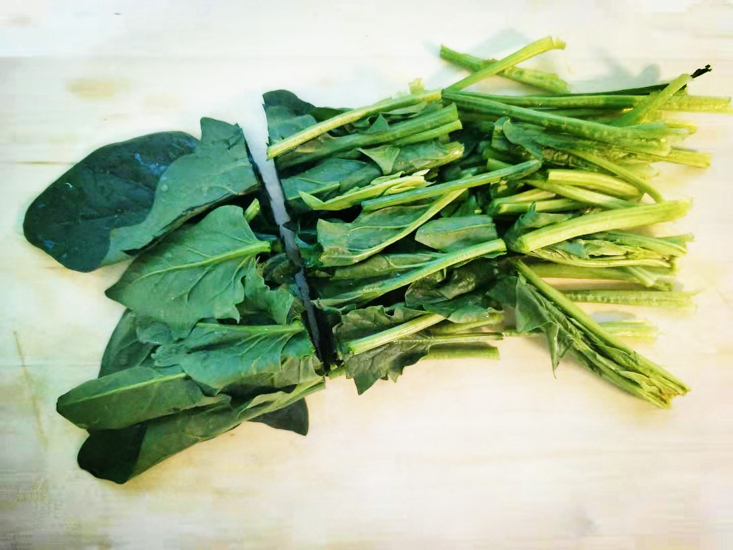 菠菜切段