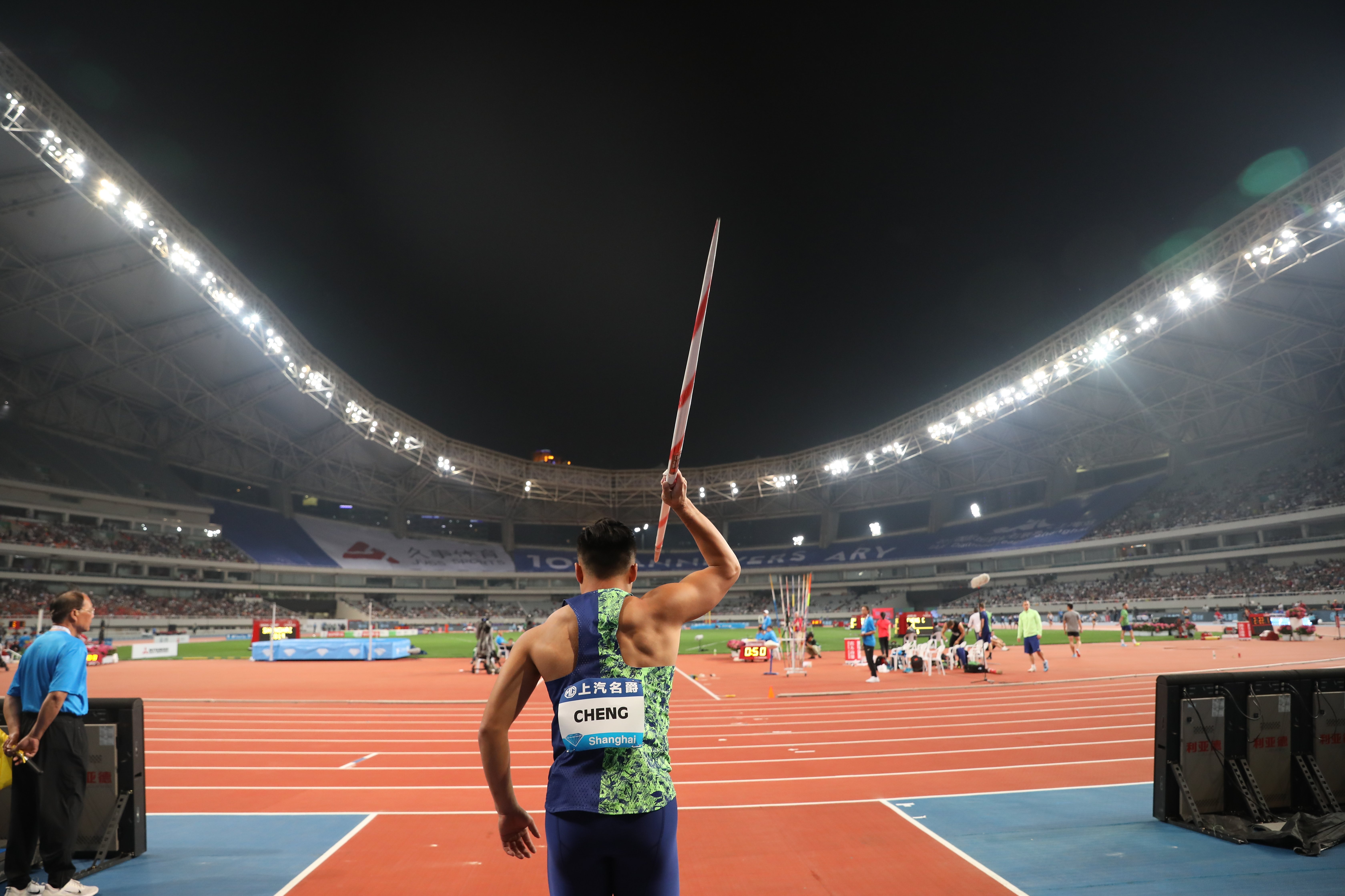 田径——国际田联钻石联赛上海站:男子标枪赛况(6)