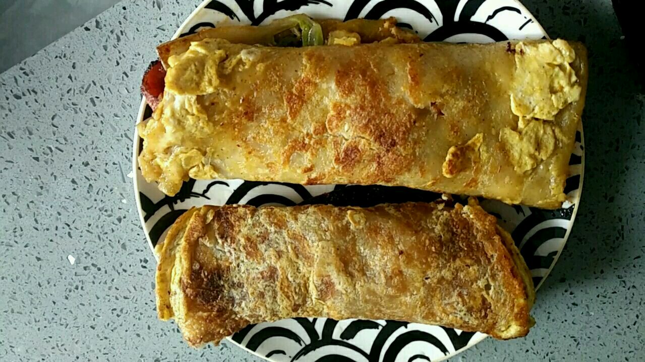第一次做手抓饼,外酥里嫩,比外面卖的还要好吃