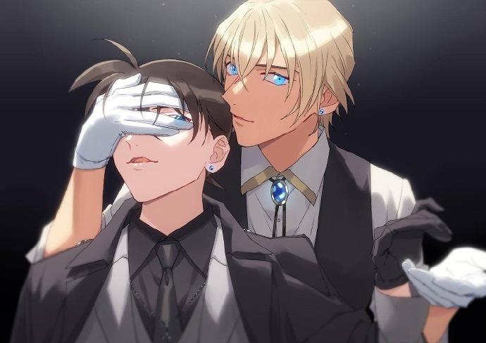 画师笔下的柯南和透子cp组合,配一脸的感觉是肿么回事!