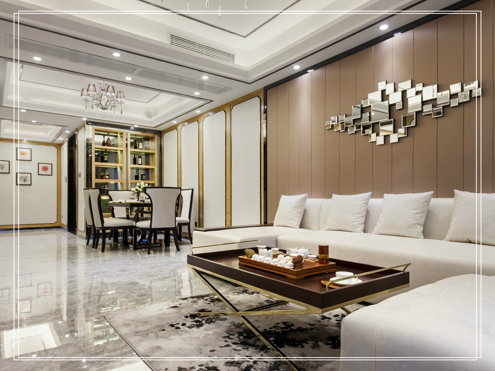 设计感超强的家居装修设计图:新中式简约风格高清大图欣赏