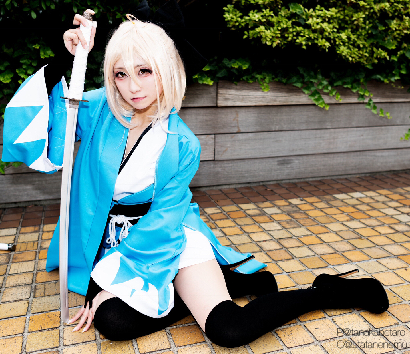 日本可爱妹子cos的冲田总司正片!这个卧蚕眼真是相当有辨识度啊