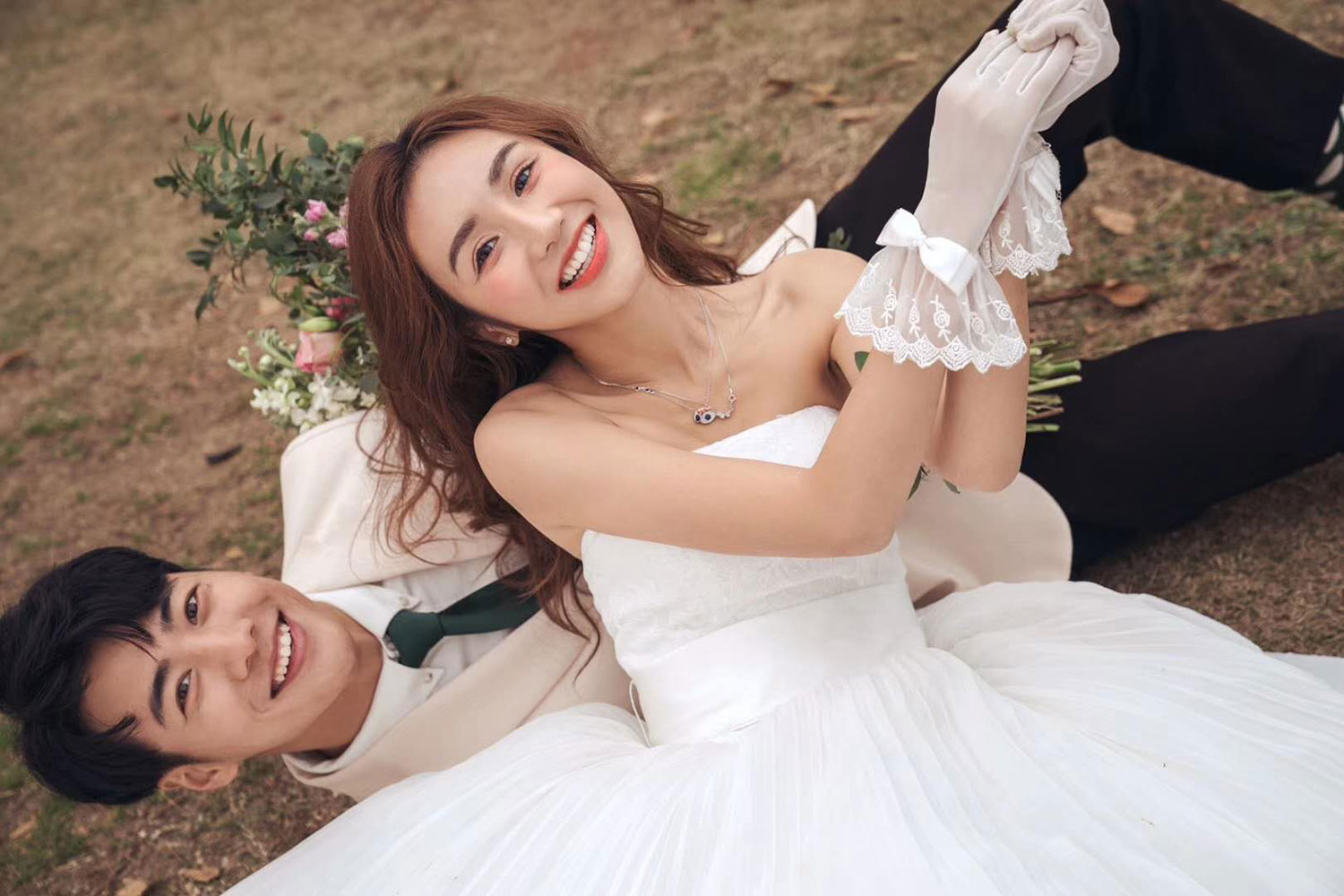 真真切切的笑容赋予了照片生命 咸阳婚纱影楼 咸阳婚纱照