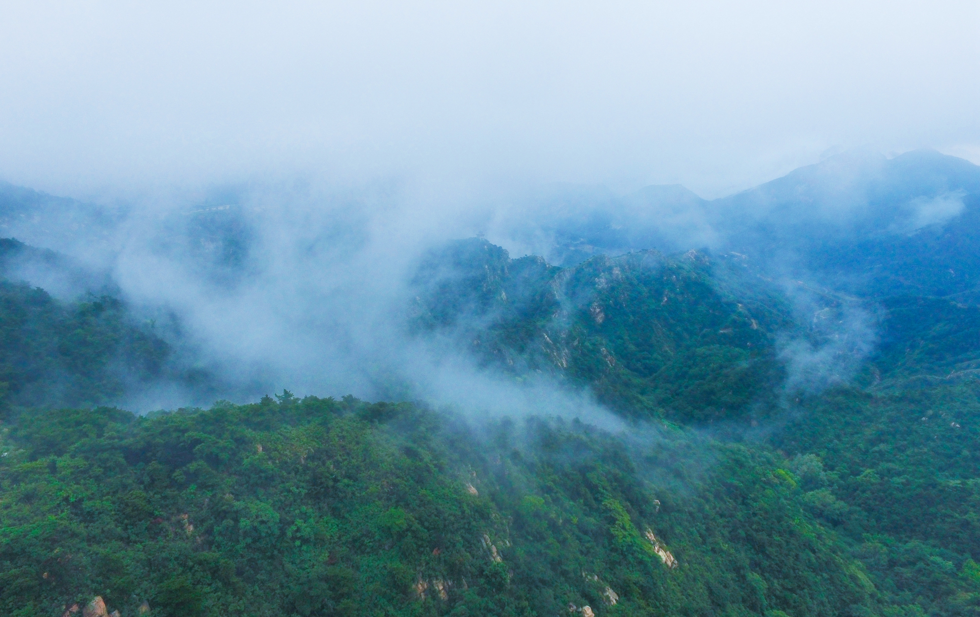 云山雾绕,这处山野堪比仙境
