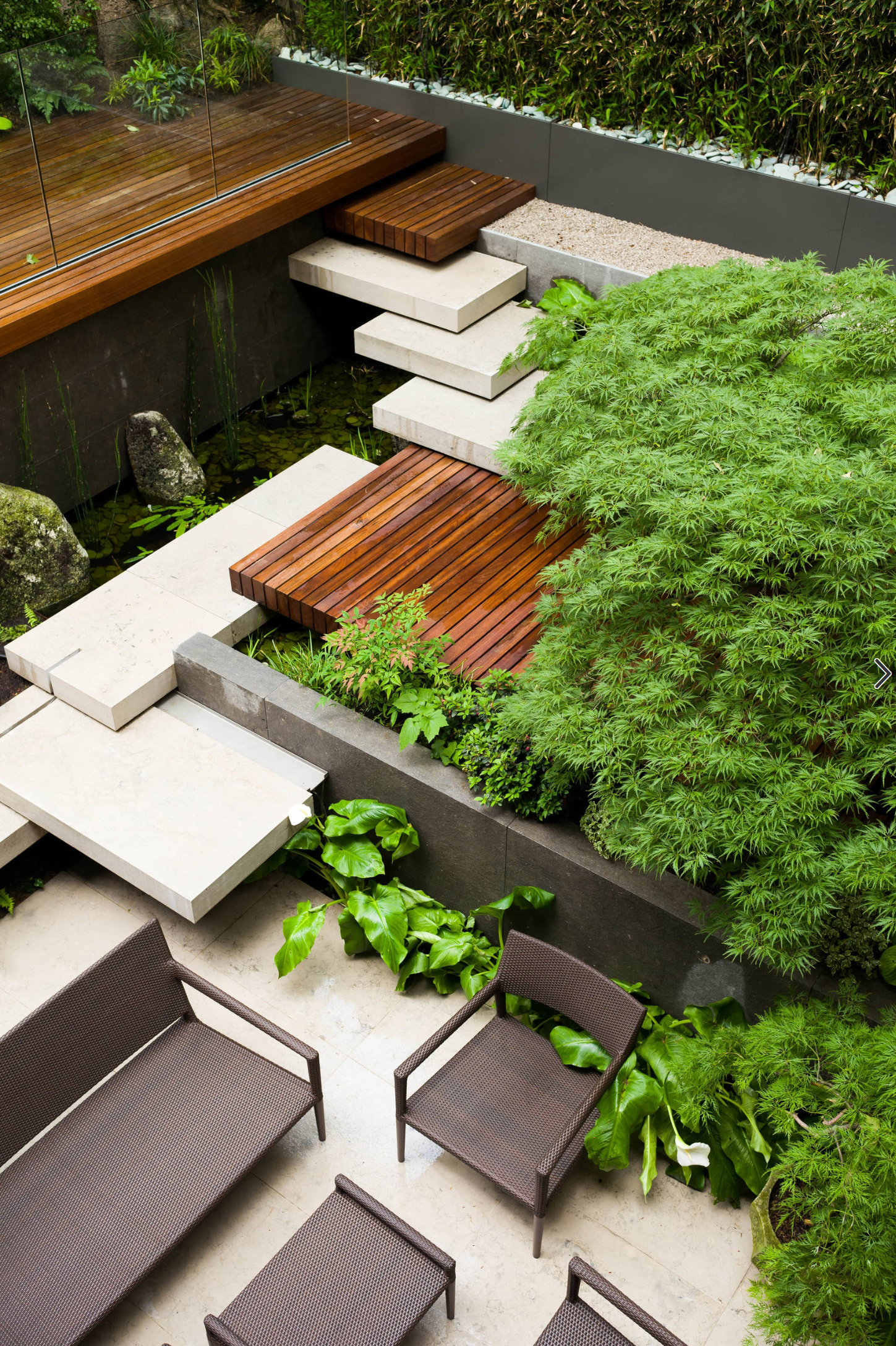 一个院子三层花园,庭院中的跃层,没想到私家花园还可以这么设计