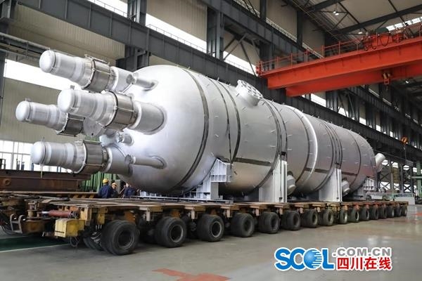 全球首套,年产220万吨戴维甲醇合成塔 在东方锅炉制造完工发运