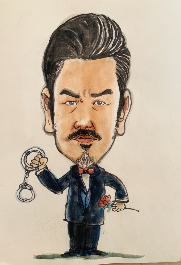 一步一步详解吴秀波漫画像绘制过程