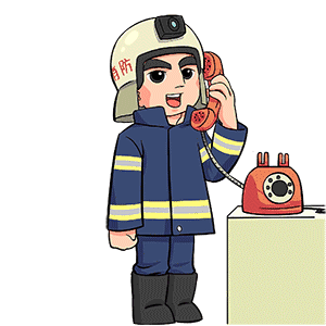 消防员卡通gif图片