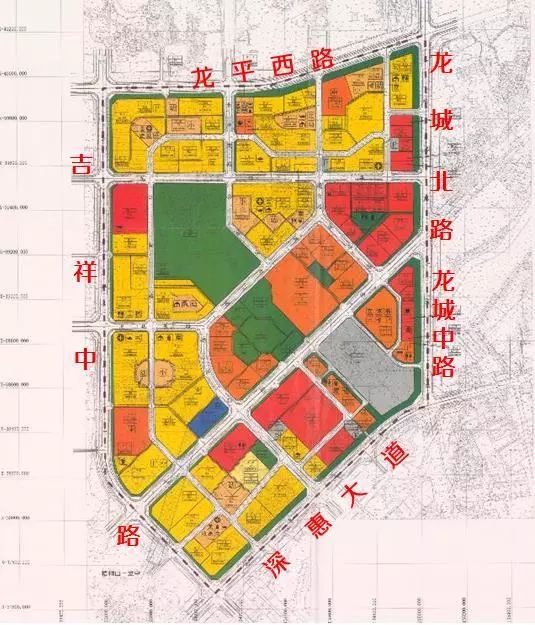 龙岗中心城地图明细图片