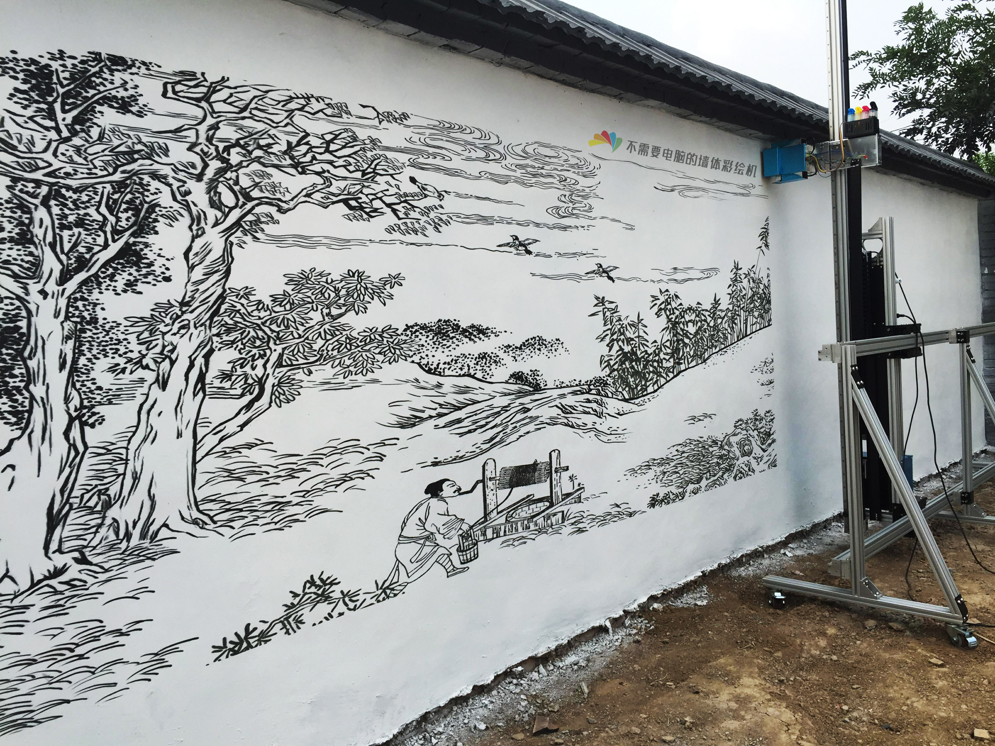 新农村农耕文化彩绘组图2