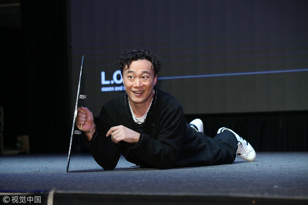 陈奕迅狂送表情包.	 图片来源:udn.com 徐兆玄/视觉中国