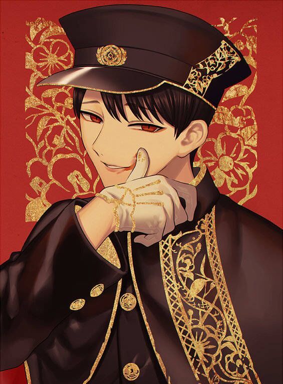 黑发红瞳妖冶蛇系美男插画,这样撩人的小哥哥你们喜欢吗?