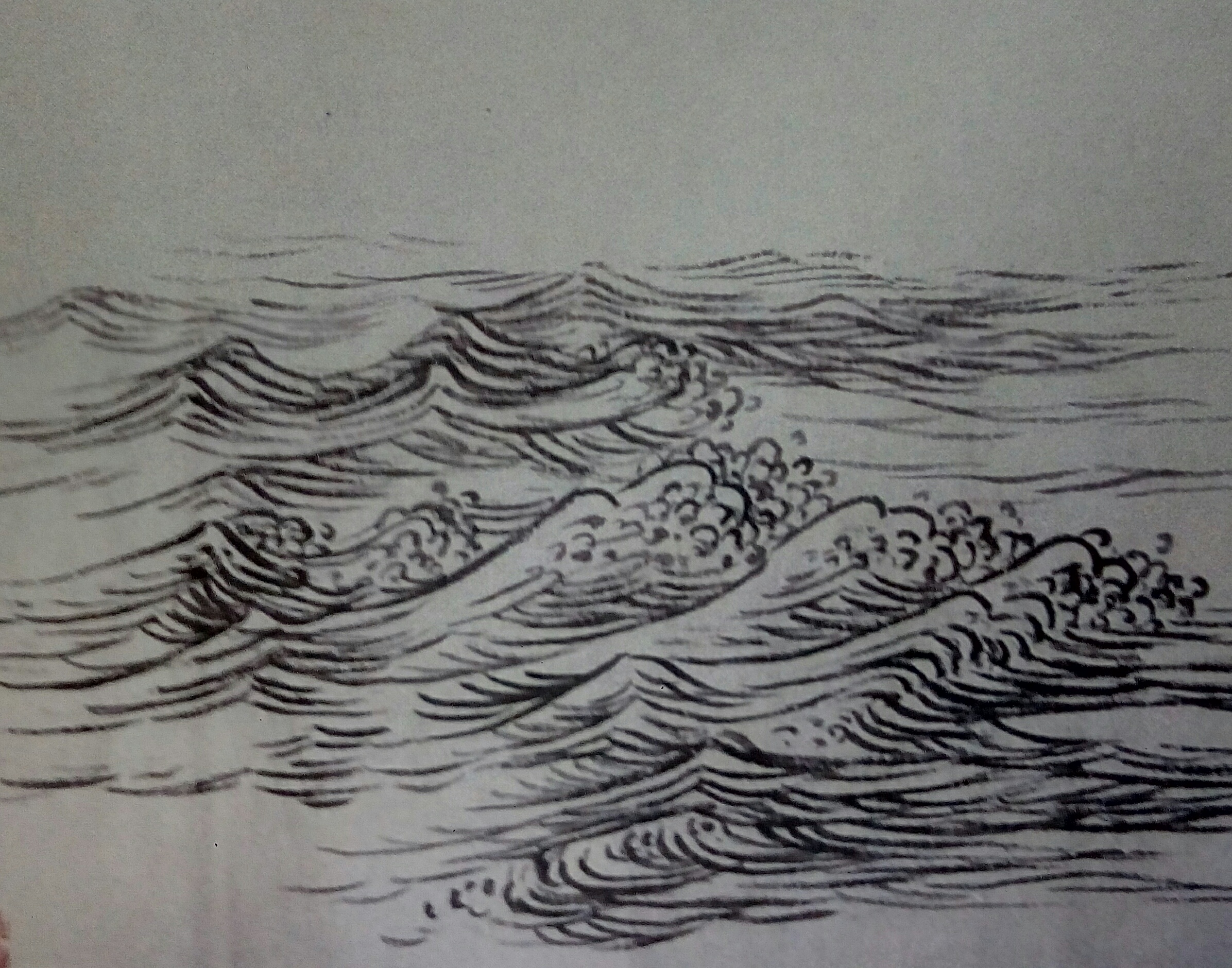 水波浪的画法图片