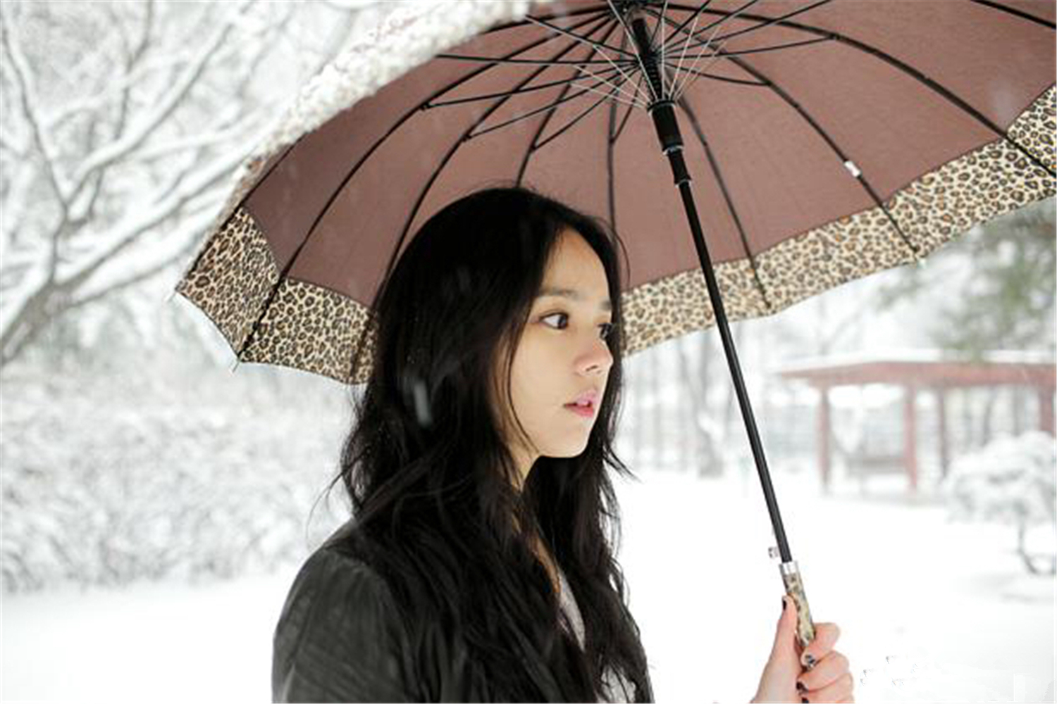 在感情方面,2003年,韩佳人和同是演员的延政勋一起出演电视剧《黄手帕