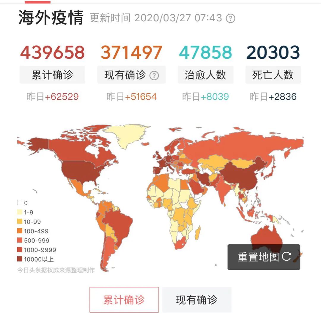 连续4天单日新增破万确诊病例数超中国意大利美国成全球最多