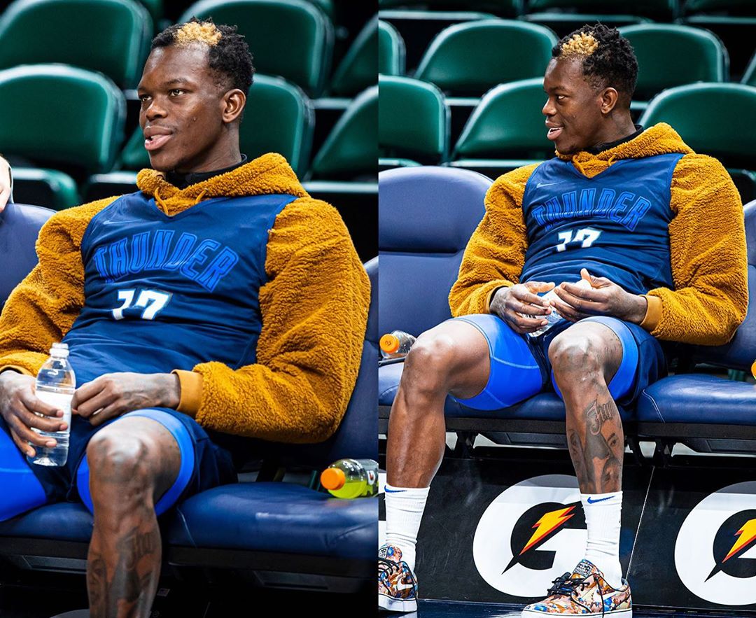 注意保暖!雷霆官方晒施罗德在球衣内身着毛衣的照片