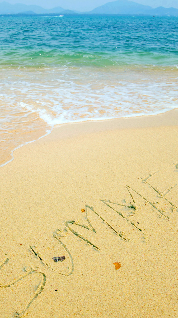 简约唯美海滩手机壁纸