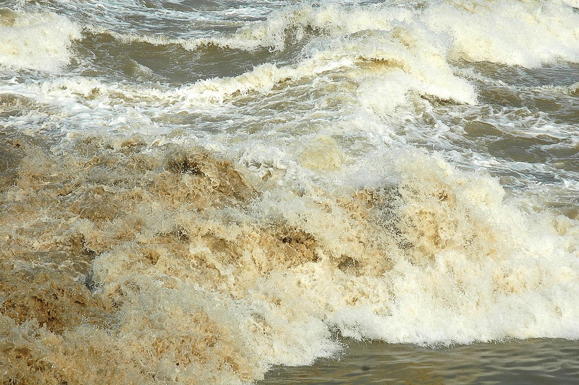 观潮景象图片