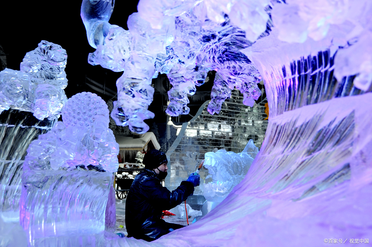 美丽的冰雕!