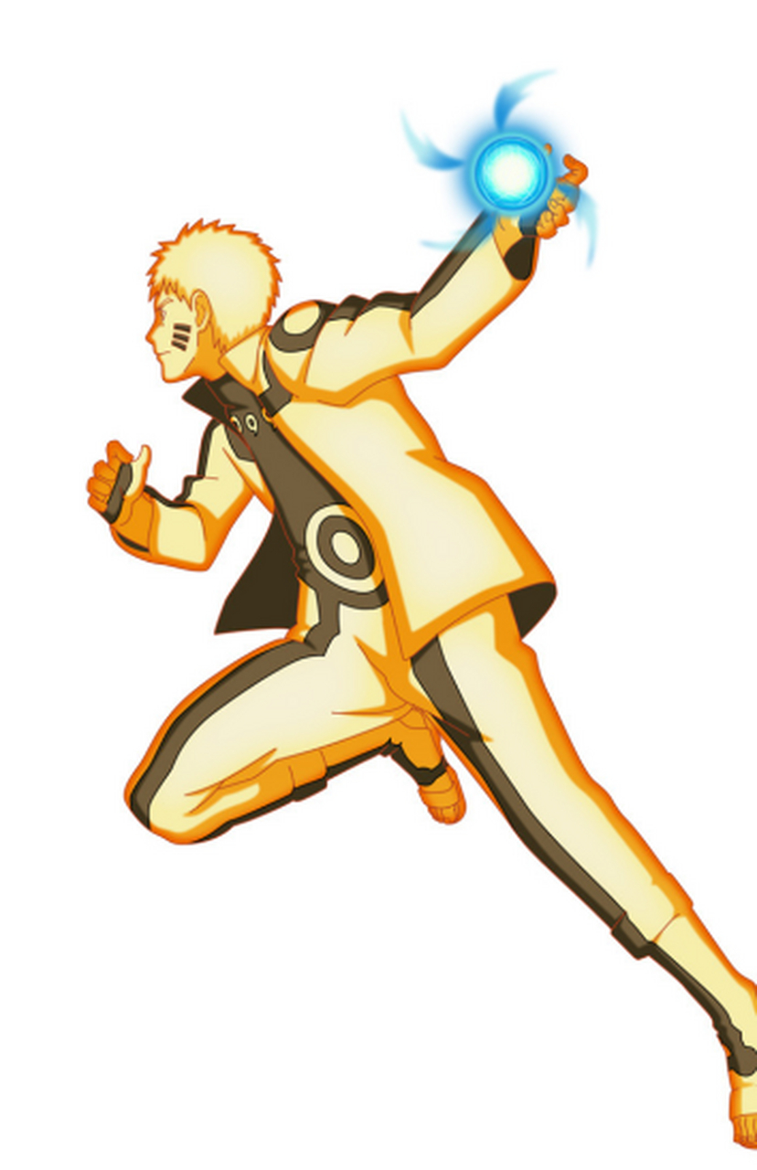 《火影忍者》漩涡鸣人金身模式(可做手机壁纸).