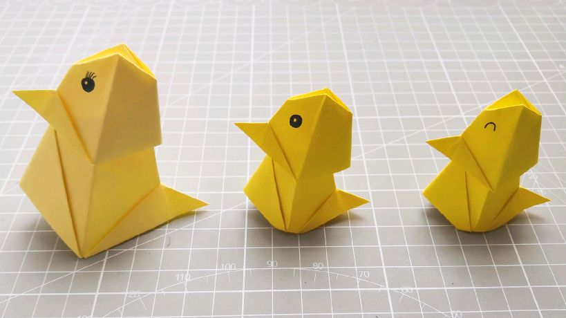 小鸭子的折法教程来咯,真是太萌了,折法也简单