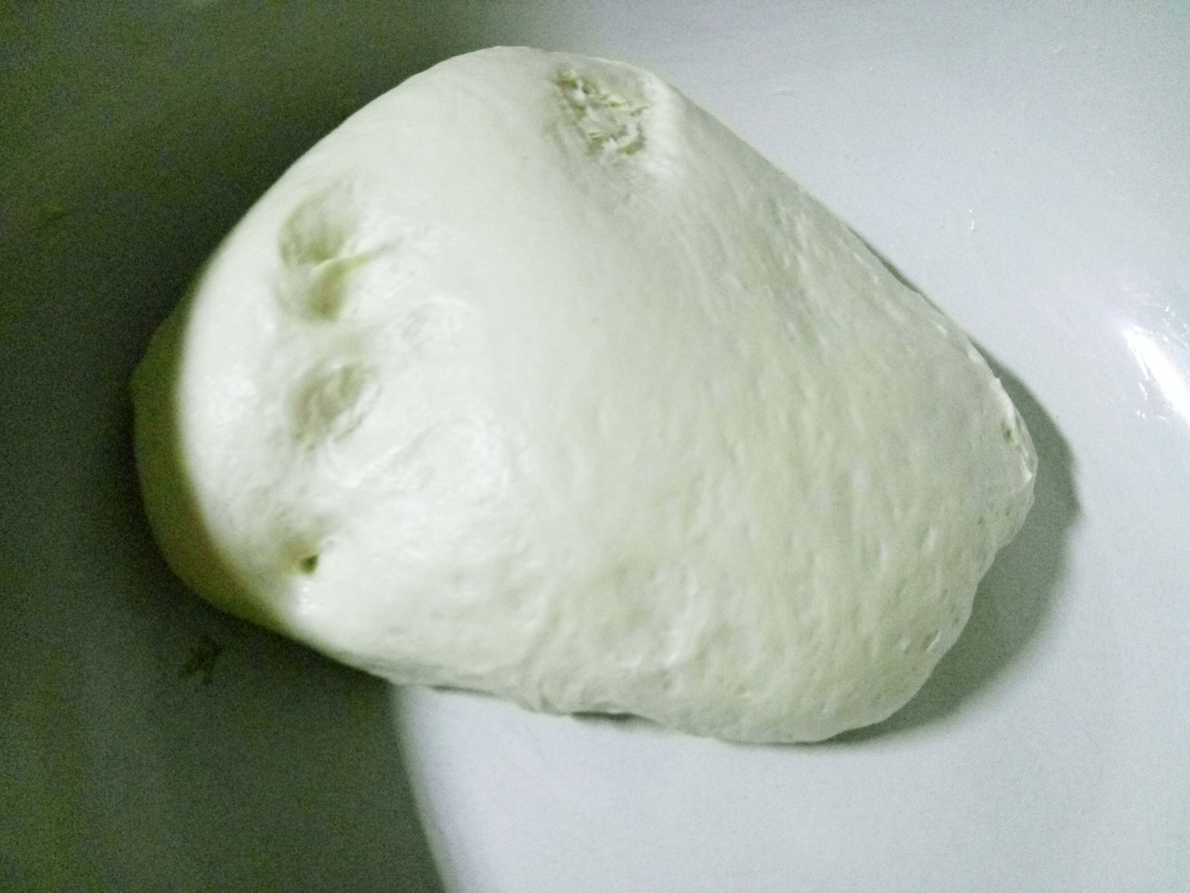 2.发酵面团合面粉一起合面团发酵.