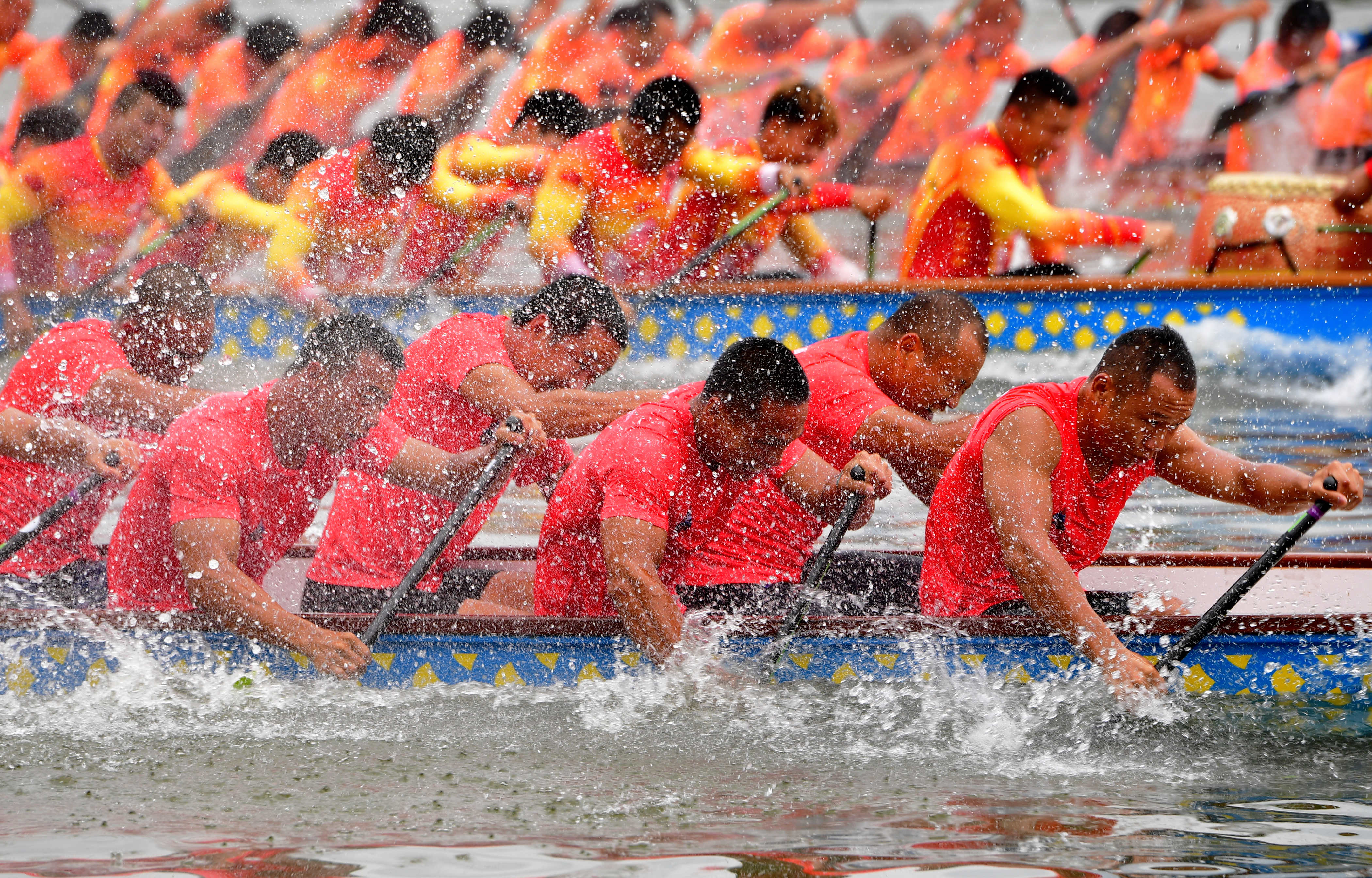 全民健身——中华龙舟大赛福州站开赛(5)