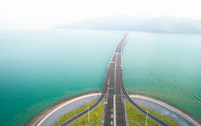 圆梦桥 同心桥 自信桥 复兴桥(望海楼)