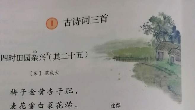 [图]统编版四年级语文下《1古诗词三首》，诗中表达了作者怎样的情感