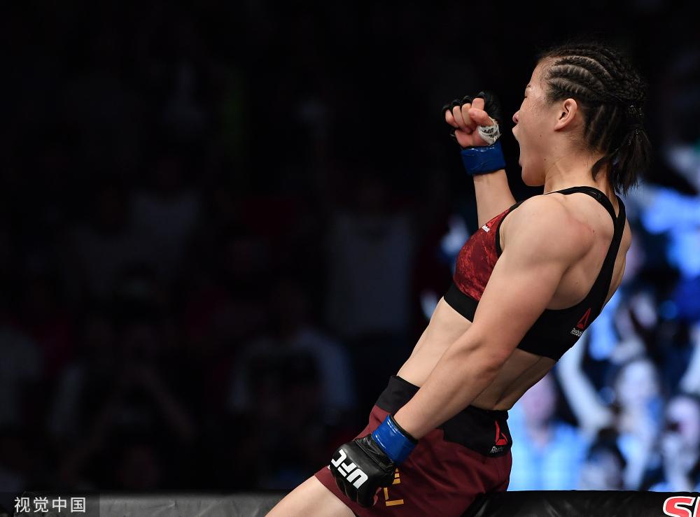 开场42秒tko 张伟丽成中国首位ufc冠军