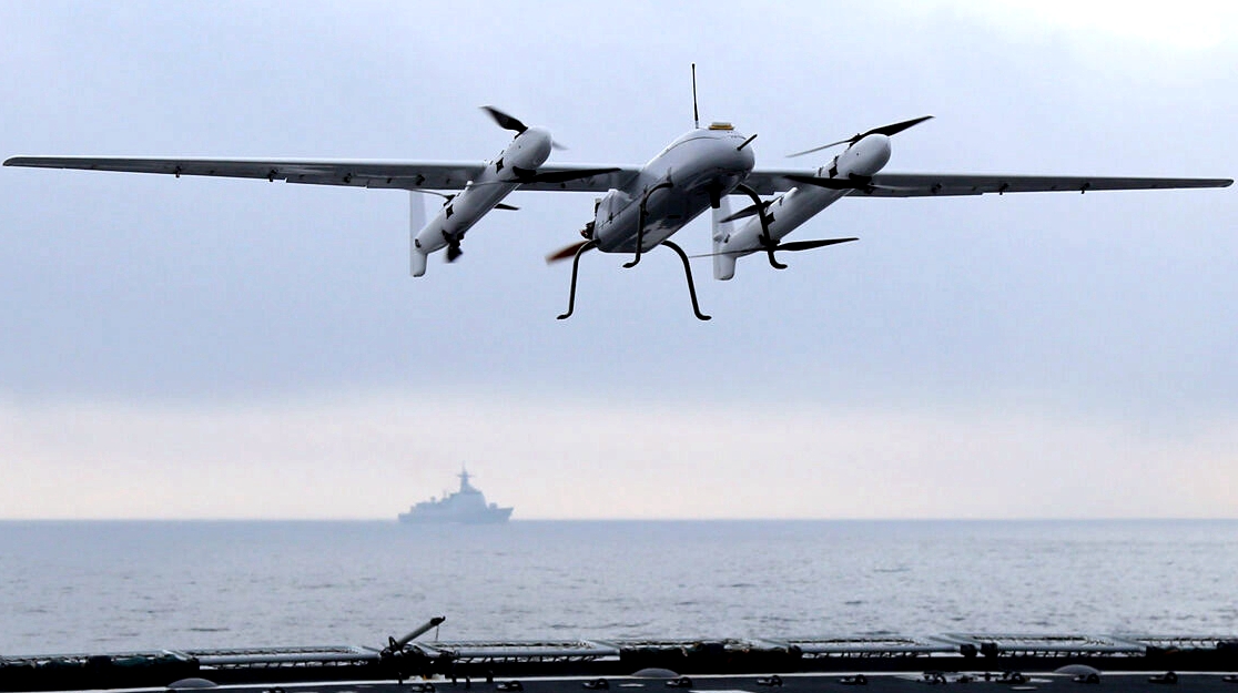 首次出现!中国有一款从未见到过的全新舰载无人机,官方报道证实