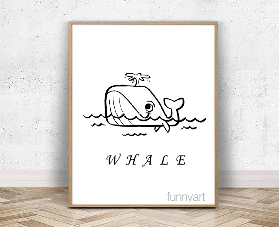 如何简单画喷水鲸鱼(逐步详解)