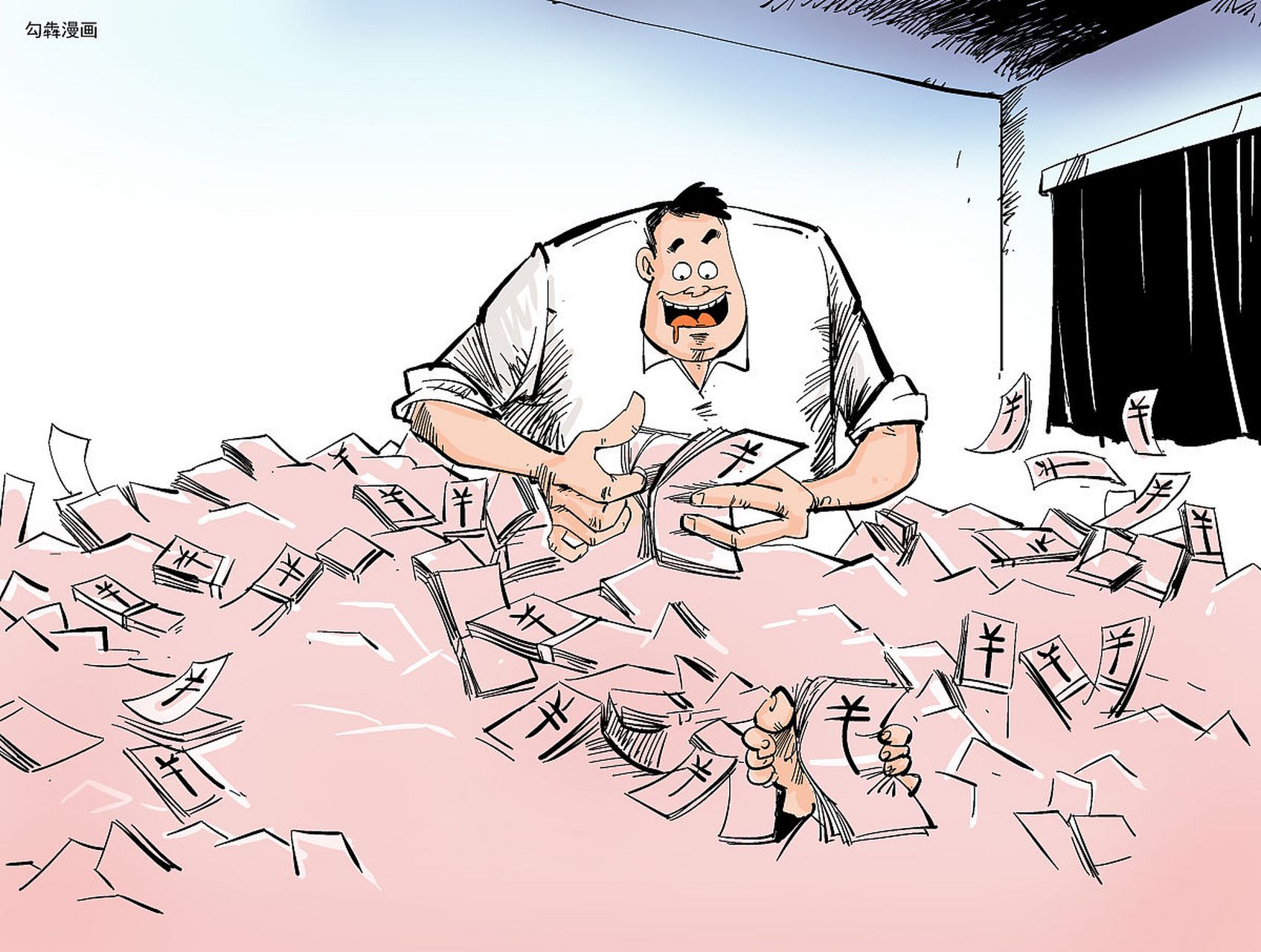 厅官砌墙藏钱,5台点钞机点5小时! 4月27日,70后落马厅官傅国平受审.