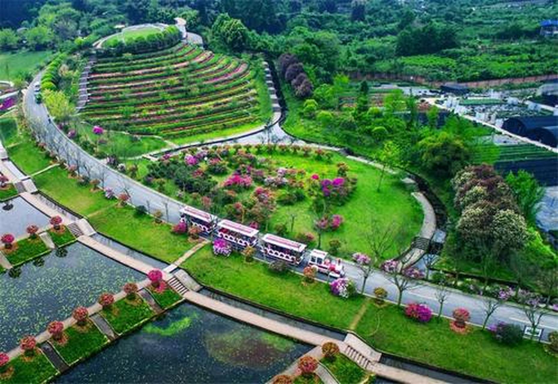 万物皆可云#云游全世界#新津·花舞人间:花舞人间占地3000余亩,位于