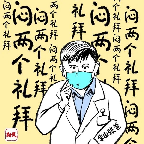 张文宏怎么画图片