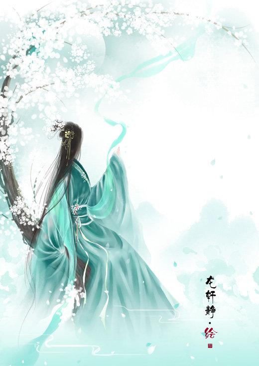 唯美清逸的古风插画