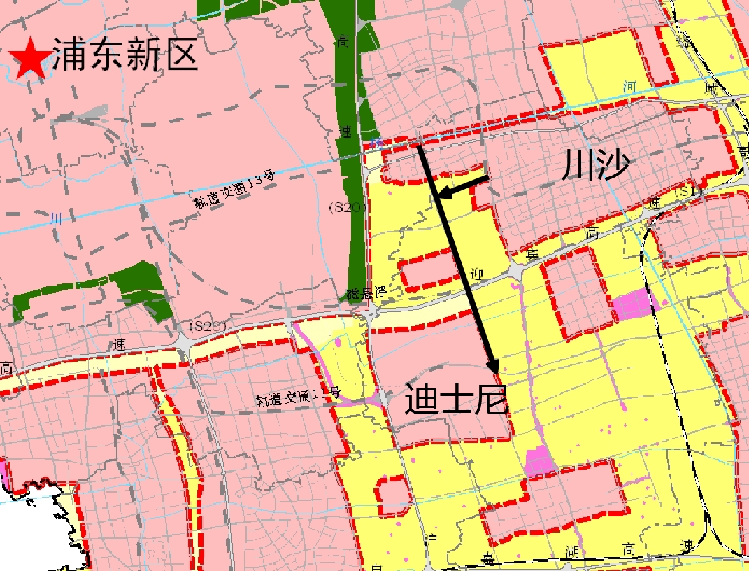 川沙新镇地图范围图片